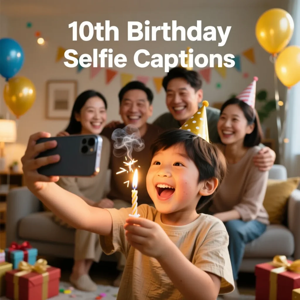10th Birthday Selfie Captions
