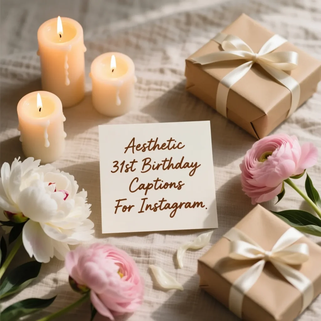 Aesthetic 31st Birthday Captions For Instagram