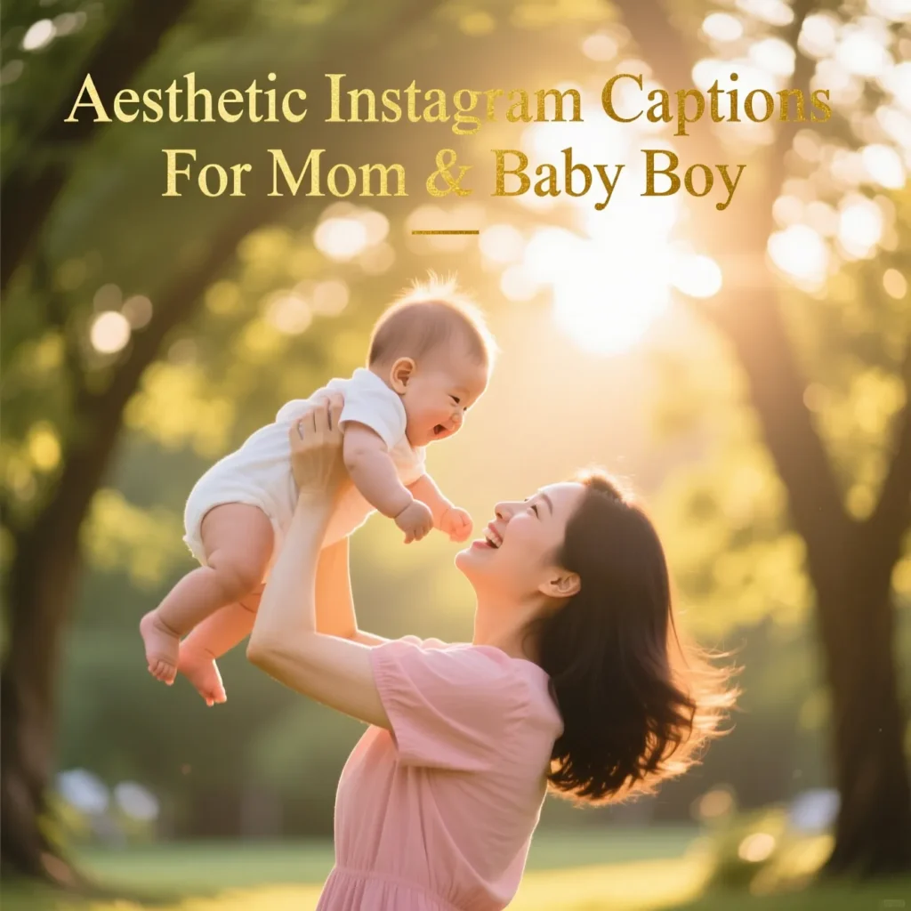 Aesthetic Instagram Captions For Mom & Baby Boy