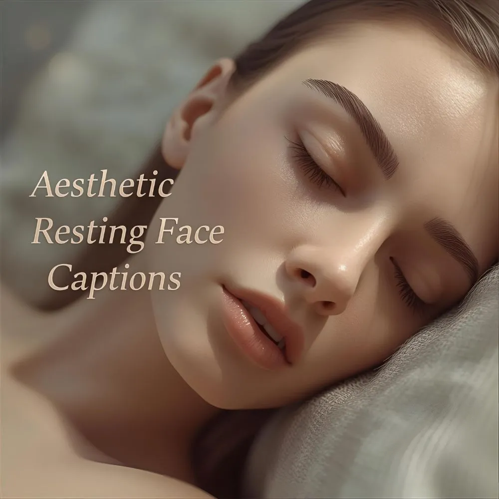Aesthetic Resting Face Captions