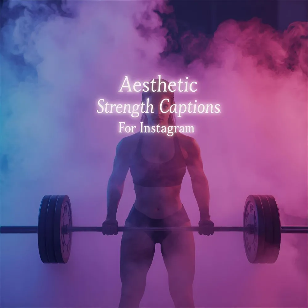 Aesthetic Strength Captions For Instagram
