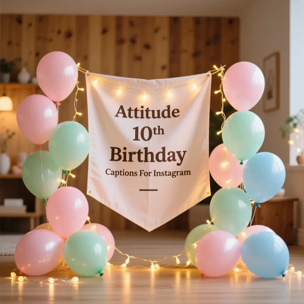 Attitude 10th Birthday Captions For Instagram