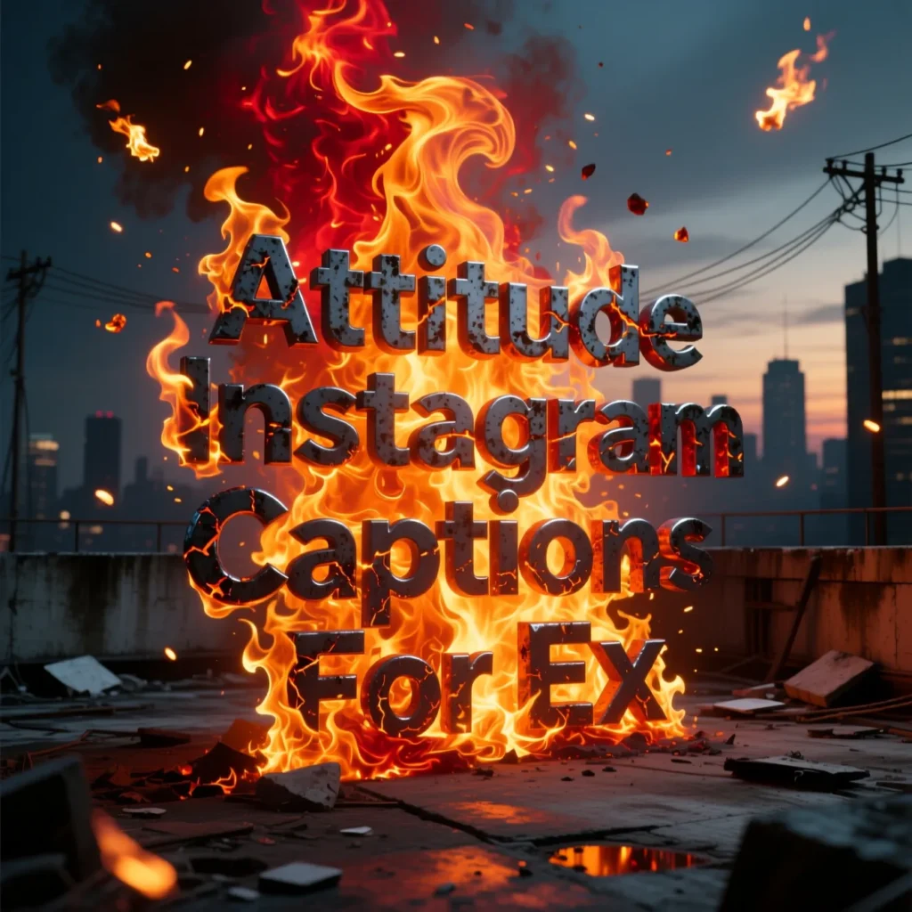 Attitude Instagram Captions For Ex