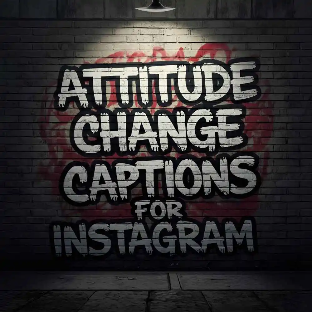 Attitude Change Captions For Instagram