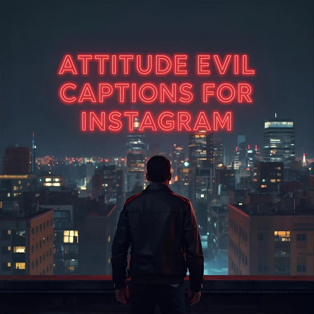 Attitude Evil Captions For Instagram 