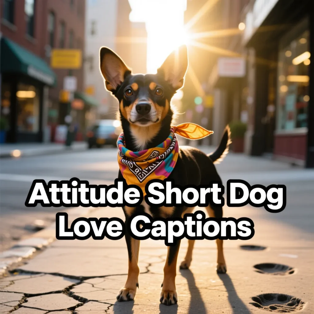 Attitude Short Dog Love Captions
