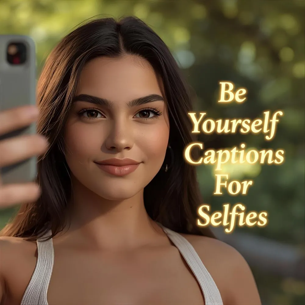 Be Yourself Captions For Selfies