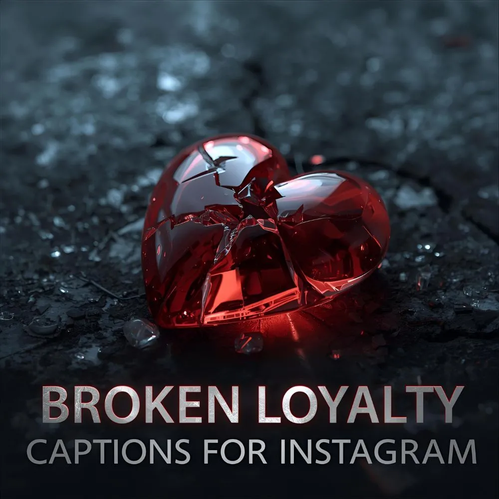 Broken Loyalty Captions For Instagram