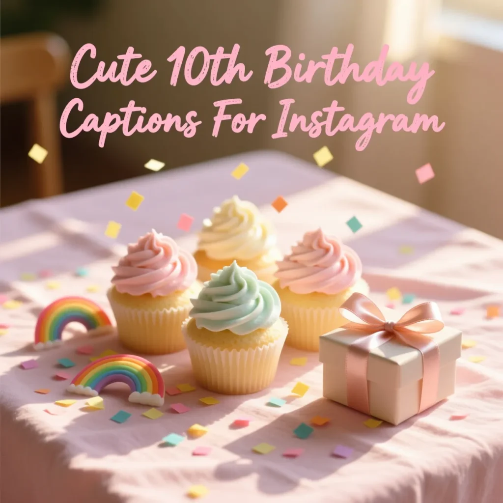 Cute 10th Birthday Captions For Instagram
