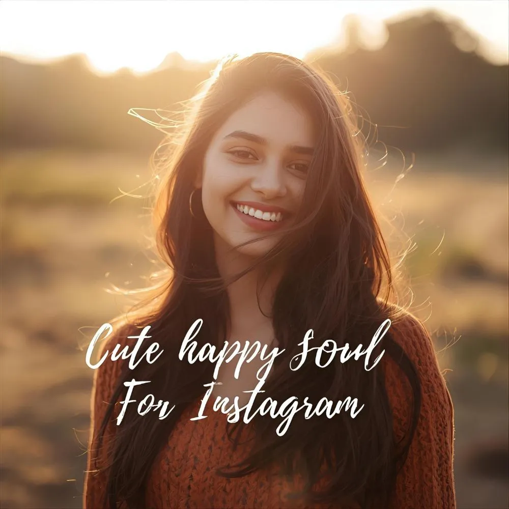 Cute Happy Soul Captions For Instagram