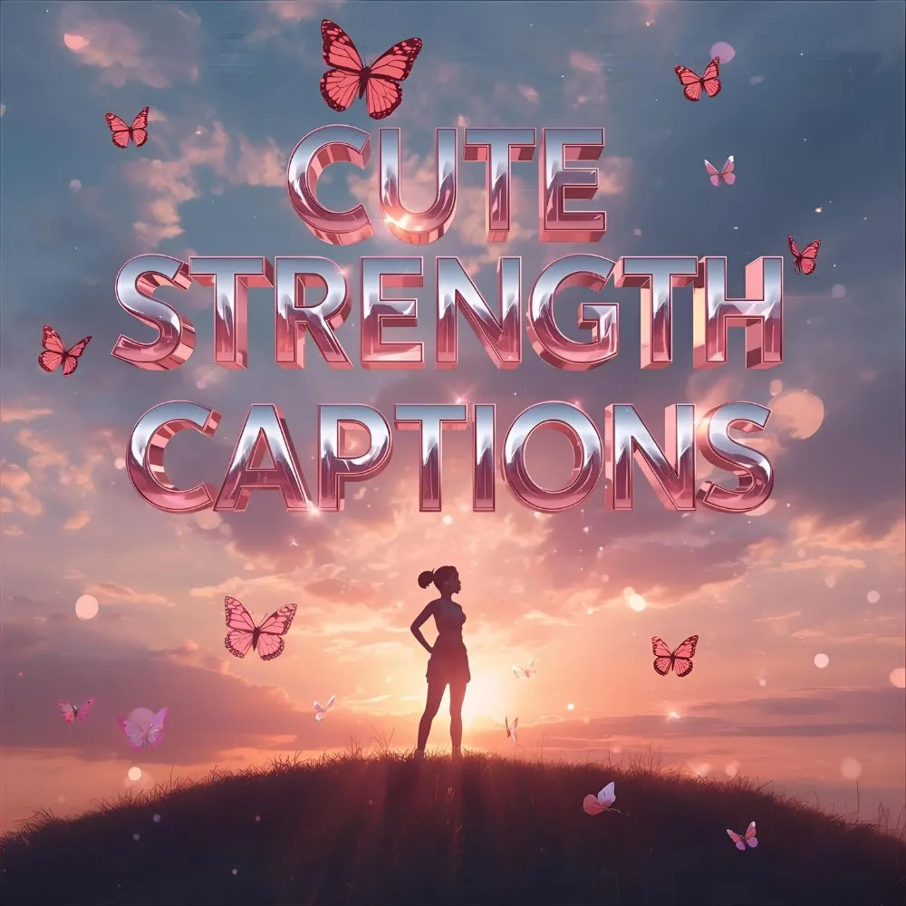 Cute Strength Captions For Instagram