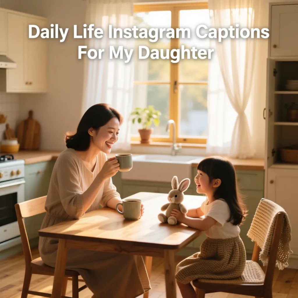 Daily Life Instagram Captions For My Daughter