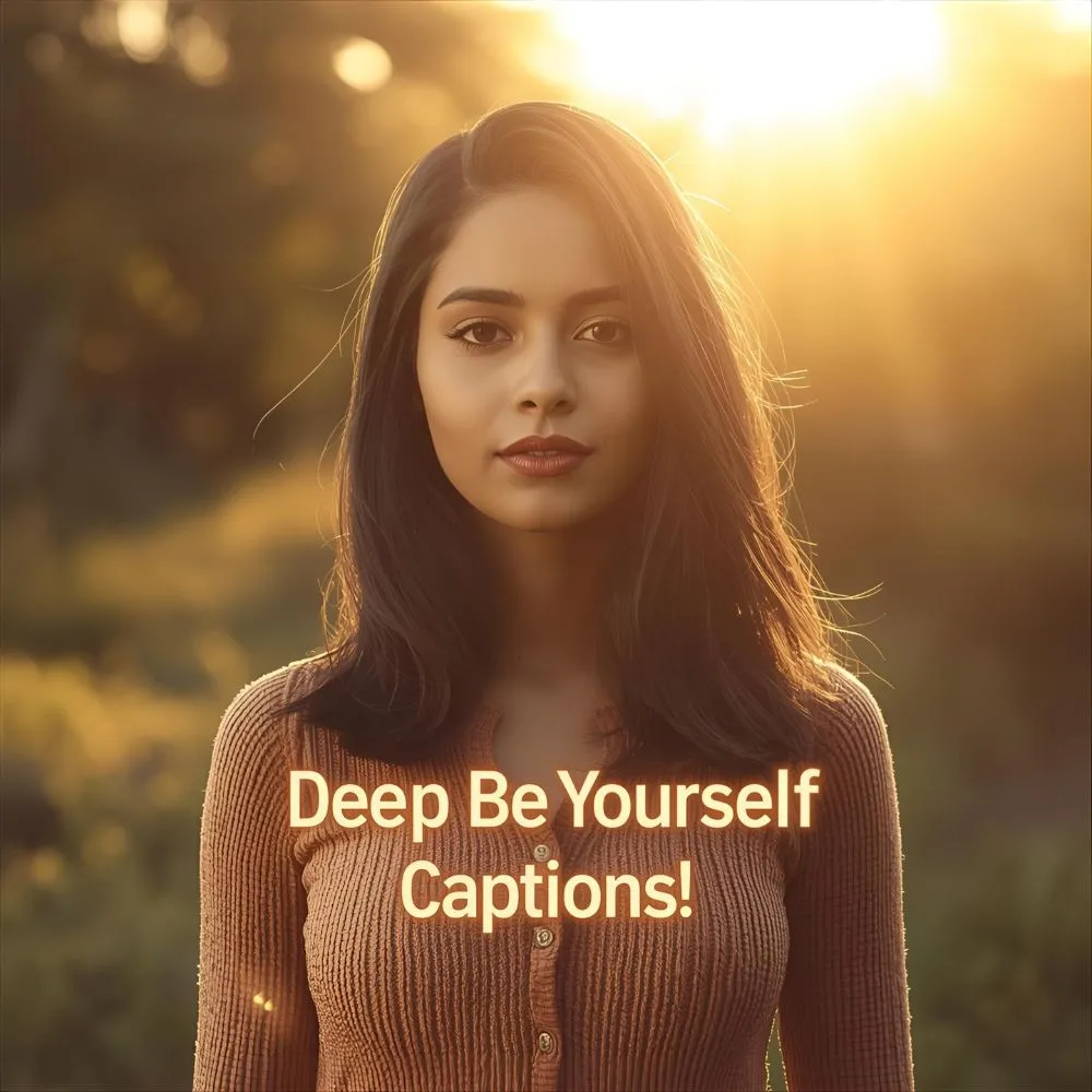 Deep Be Yourself Captions For Instagram