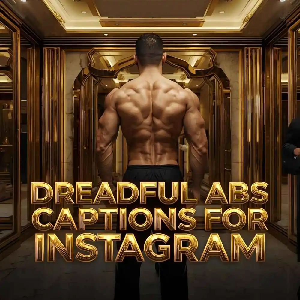 Dreadful Abs Captions For Instagram