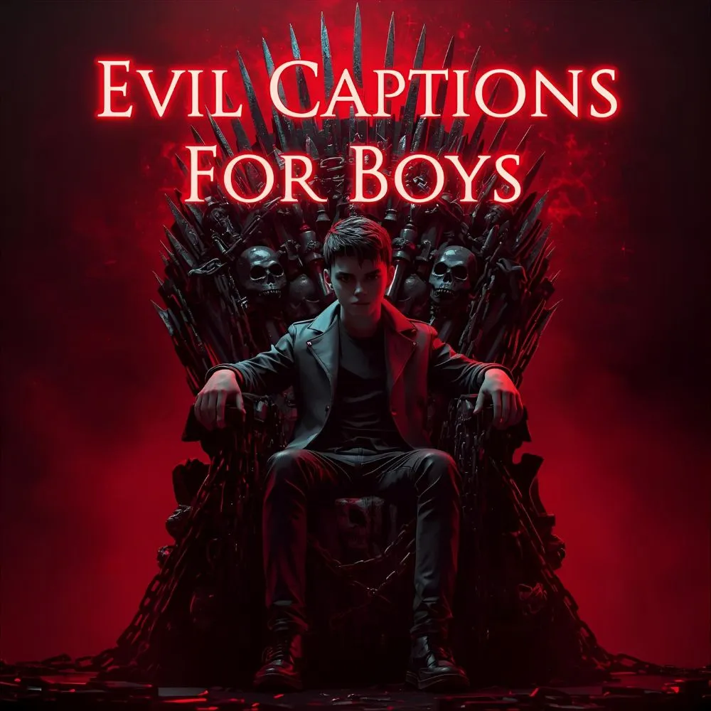 Evil Captions For Boys
