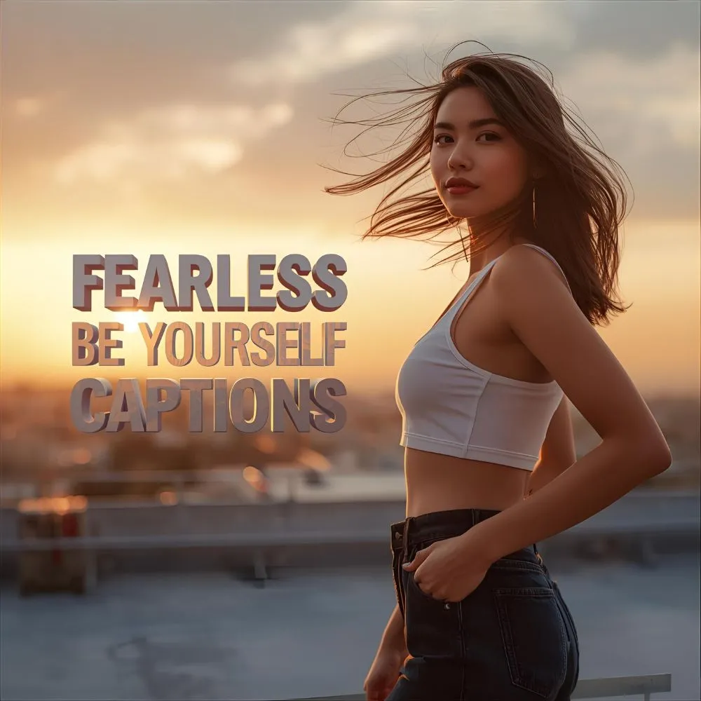 Fearless Be Yourself Captions For Instagram