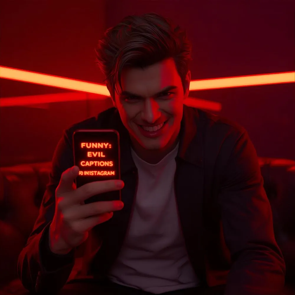 Funny Evil Captions For Instagram