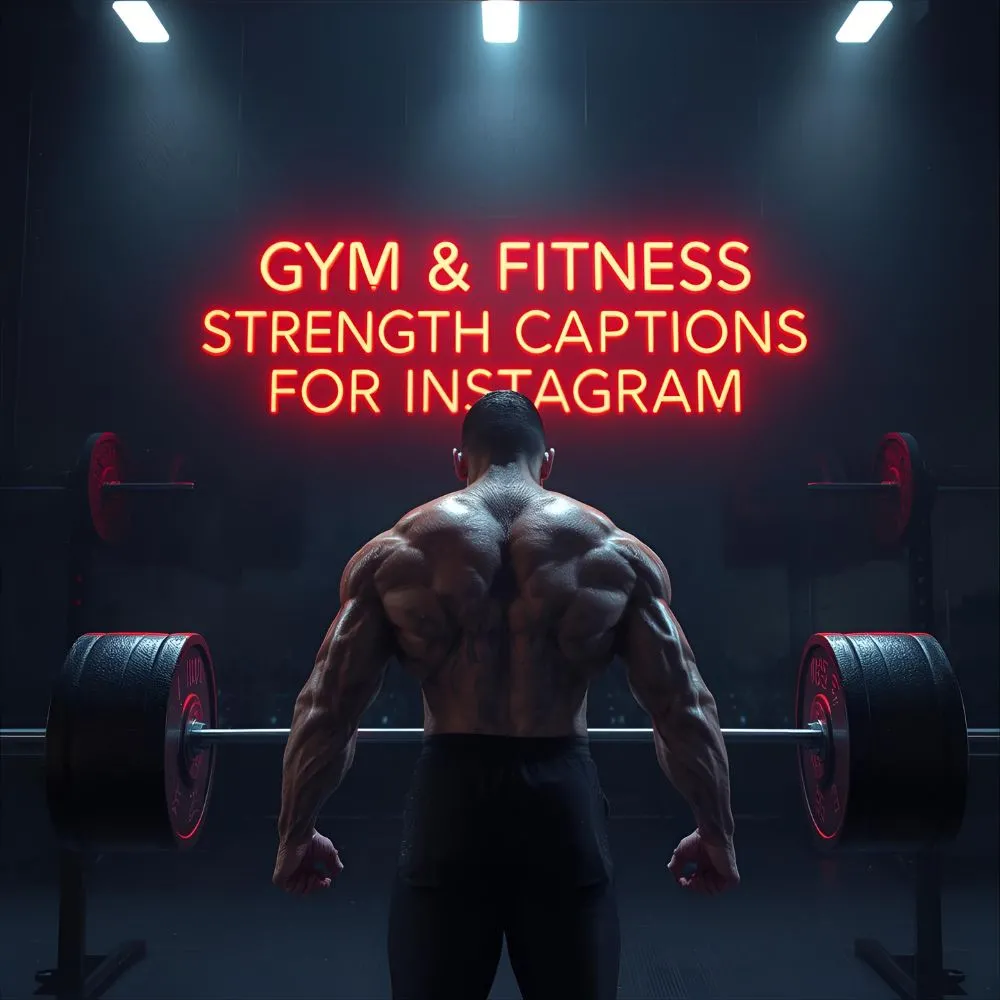 Gym & Fitness Strength Captions For Instagram