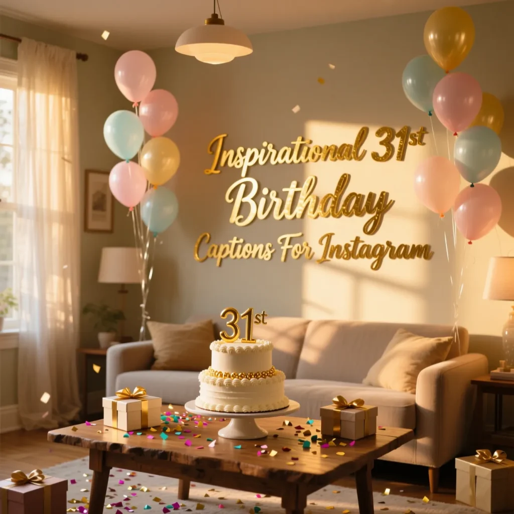  Inspirational 31st Birthday Captions For Instagram