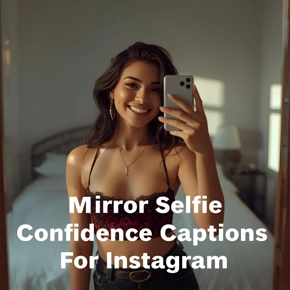  Mirror Selfie Confidence Captions For Instagram