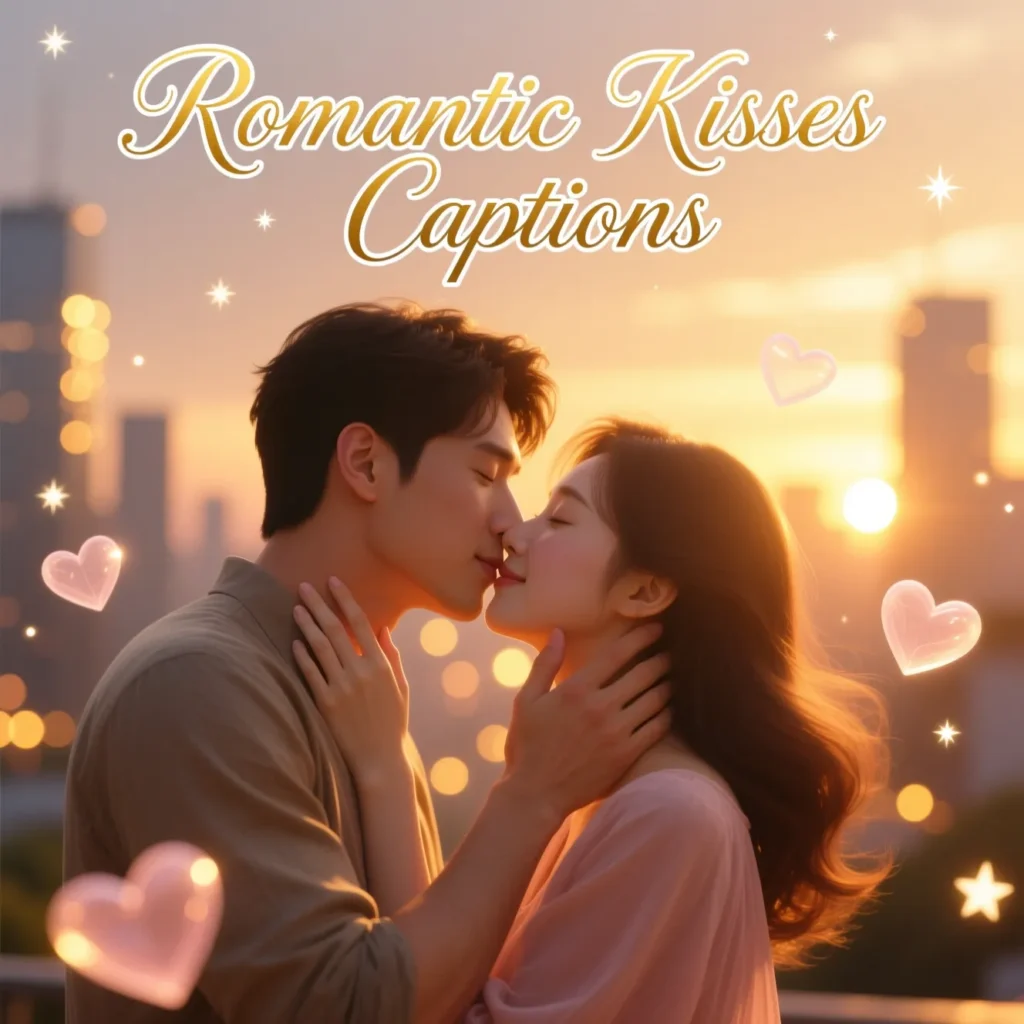 Romantic Kisses Captions
