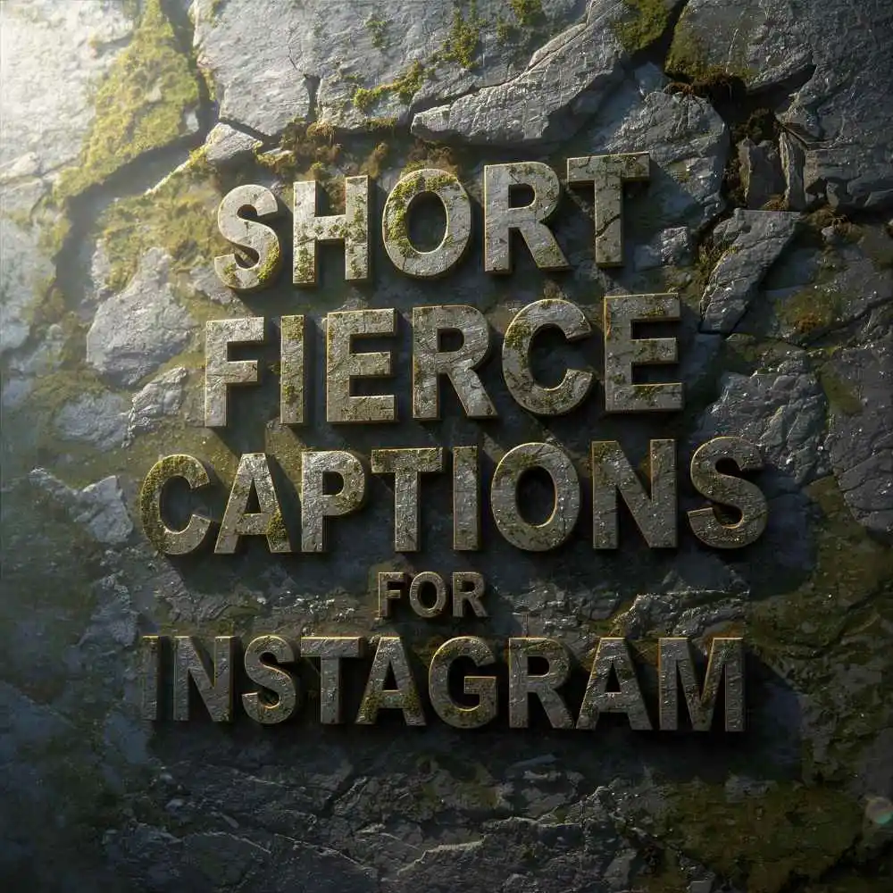 Short Fierce Captions For Instagram