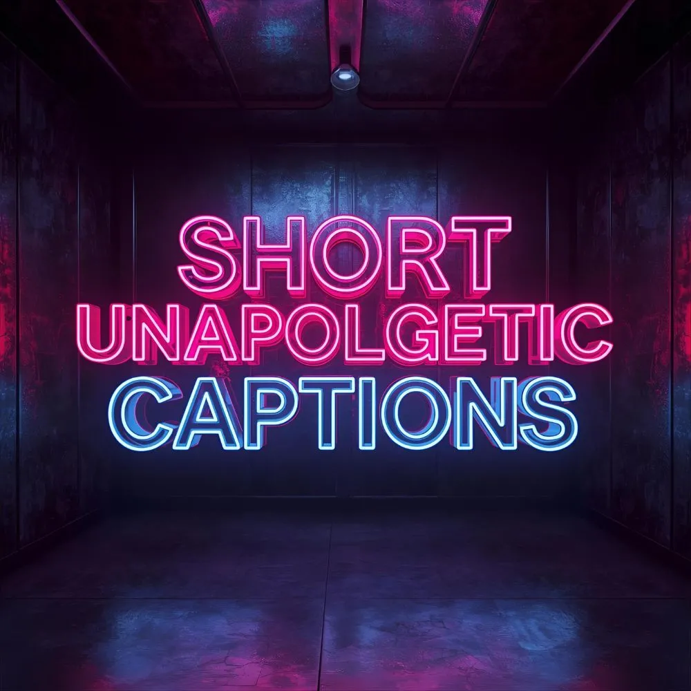 Short Unapologetic Captions