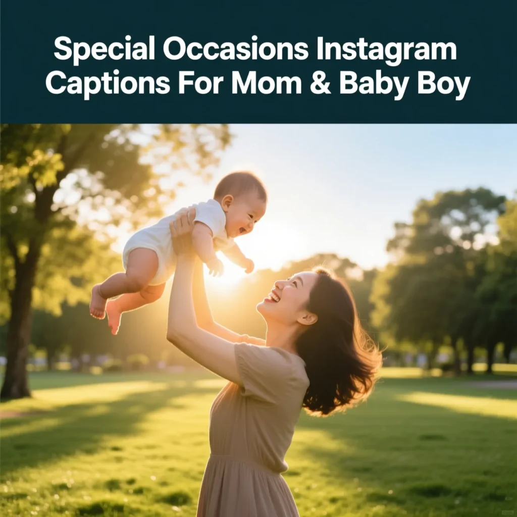  Special Occasions Instagram Captions For Mom & Baby Boy