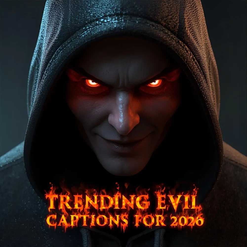 Trending Evil Captions For 2026