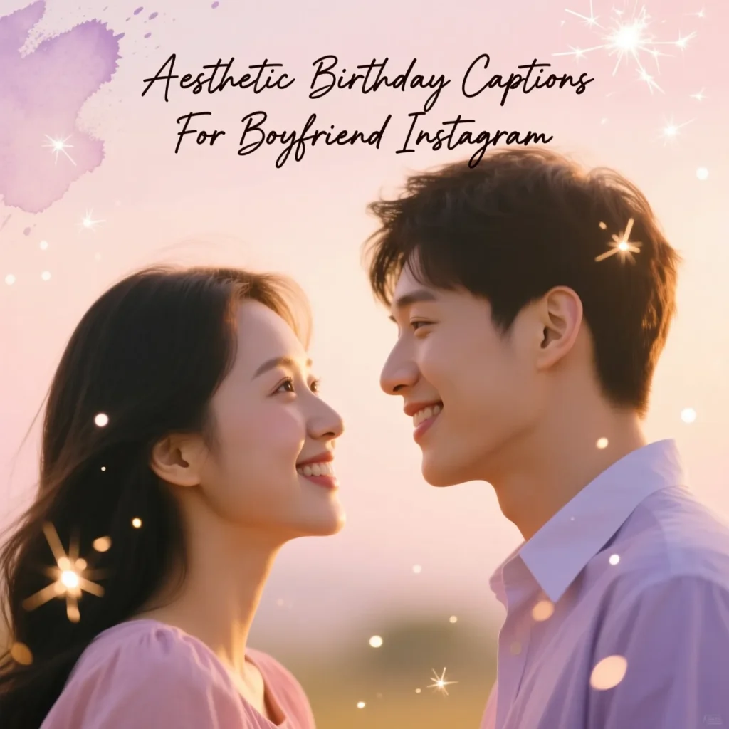 Aesthetic Birthday Captions For Boyfriend Instagram