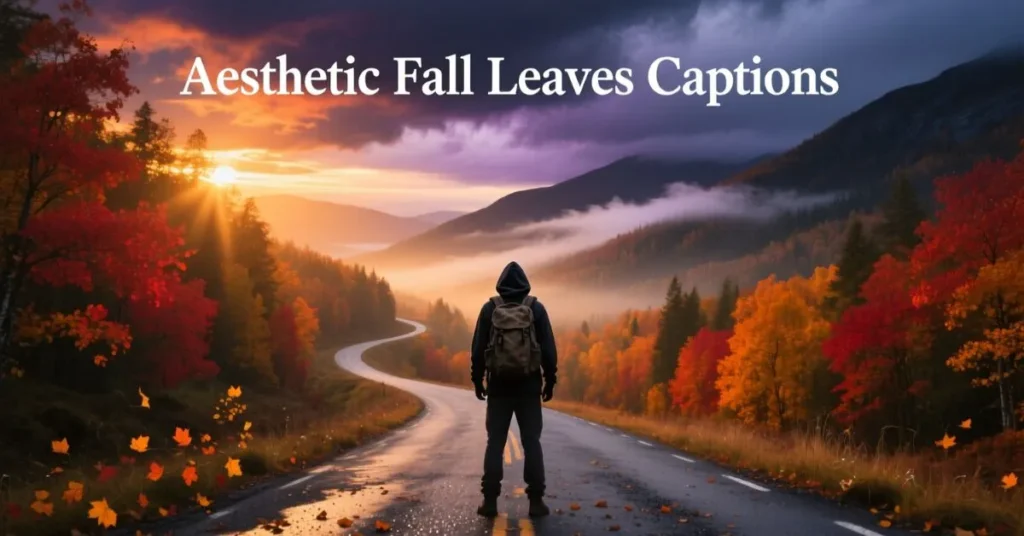 Aesthetic Fall Leaves Captions