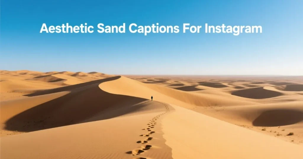 Aesthetic Sand Captions For Instagram