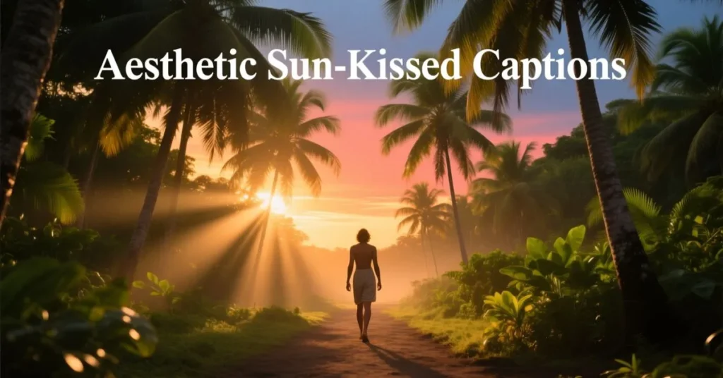 Aesthetic Sun-Kissed Captions
