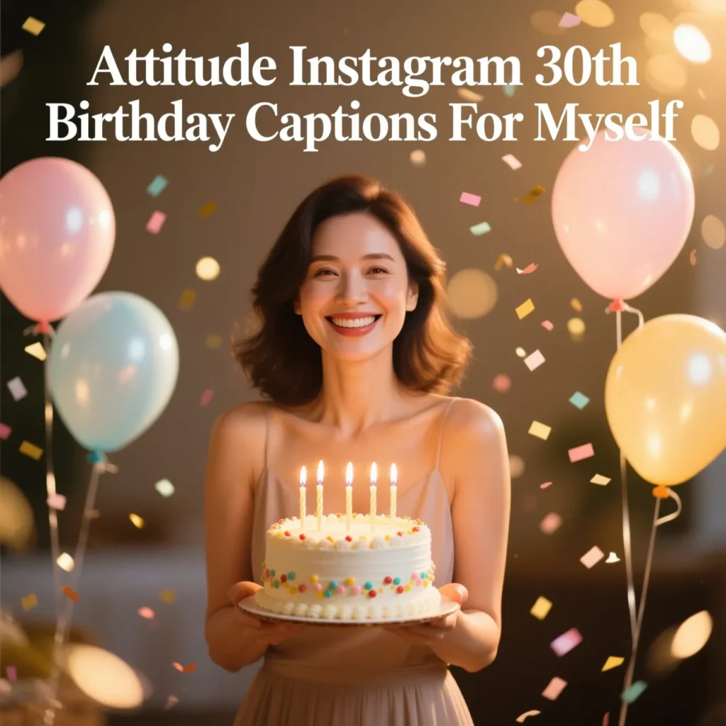 Attitude Instagram 30th Birthday Captions For Myself 