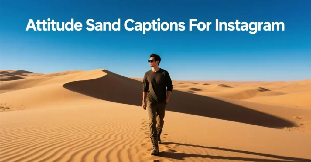 Attitude Sand Captions For Instagram