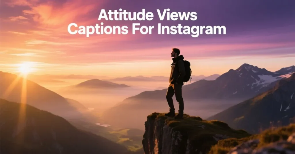 Attitude Views Captions For Instagram