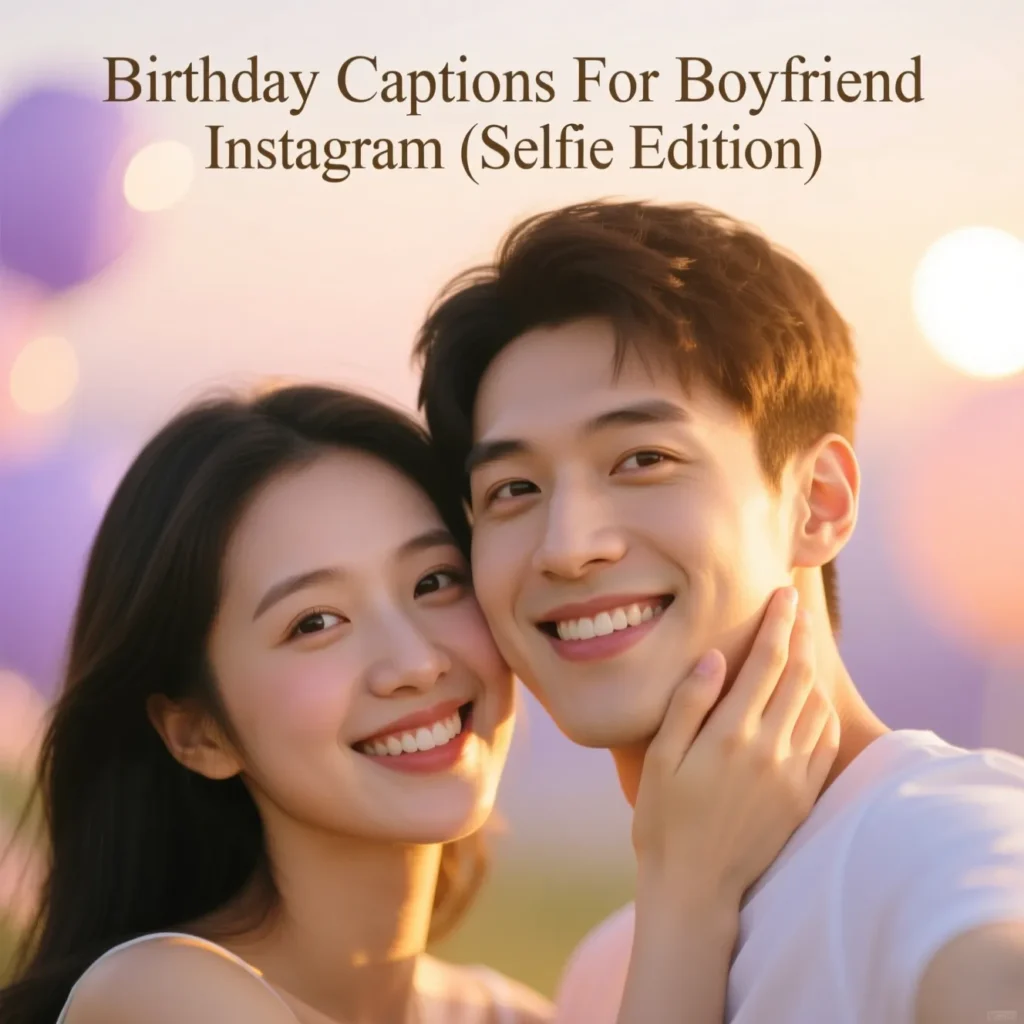 Birthday Captions For Boyfriend Instagram (Selfie Edition)