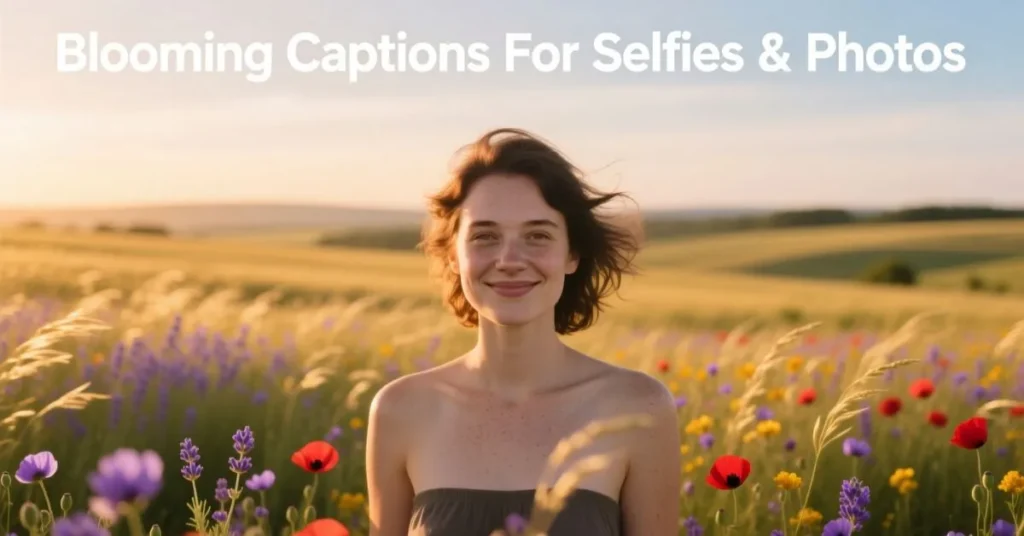 Blooming Captions For Selfies & Photos