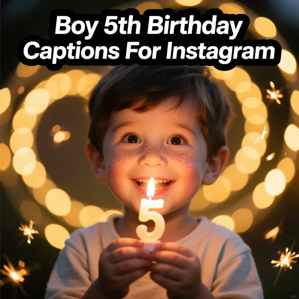 Boy 5th Birthday Captions For Instagram