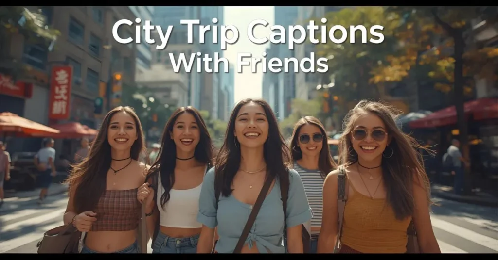 City Trip Captions With Friends