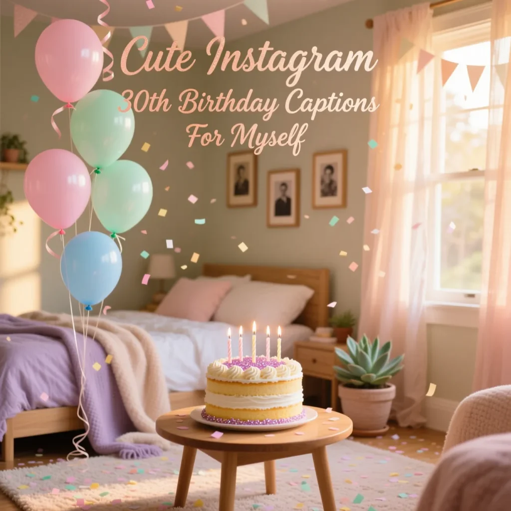 Cute Instagram 30th Birthday Captions For Myself