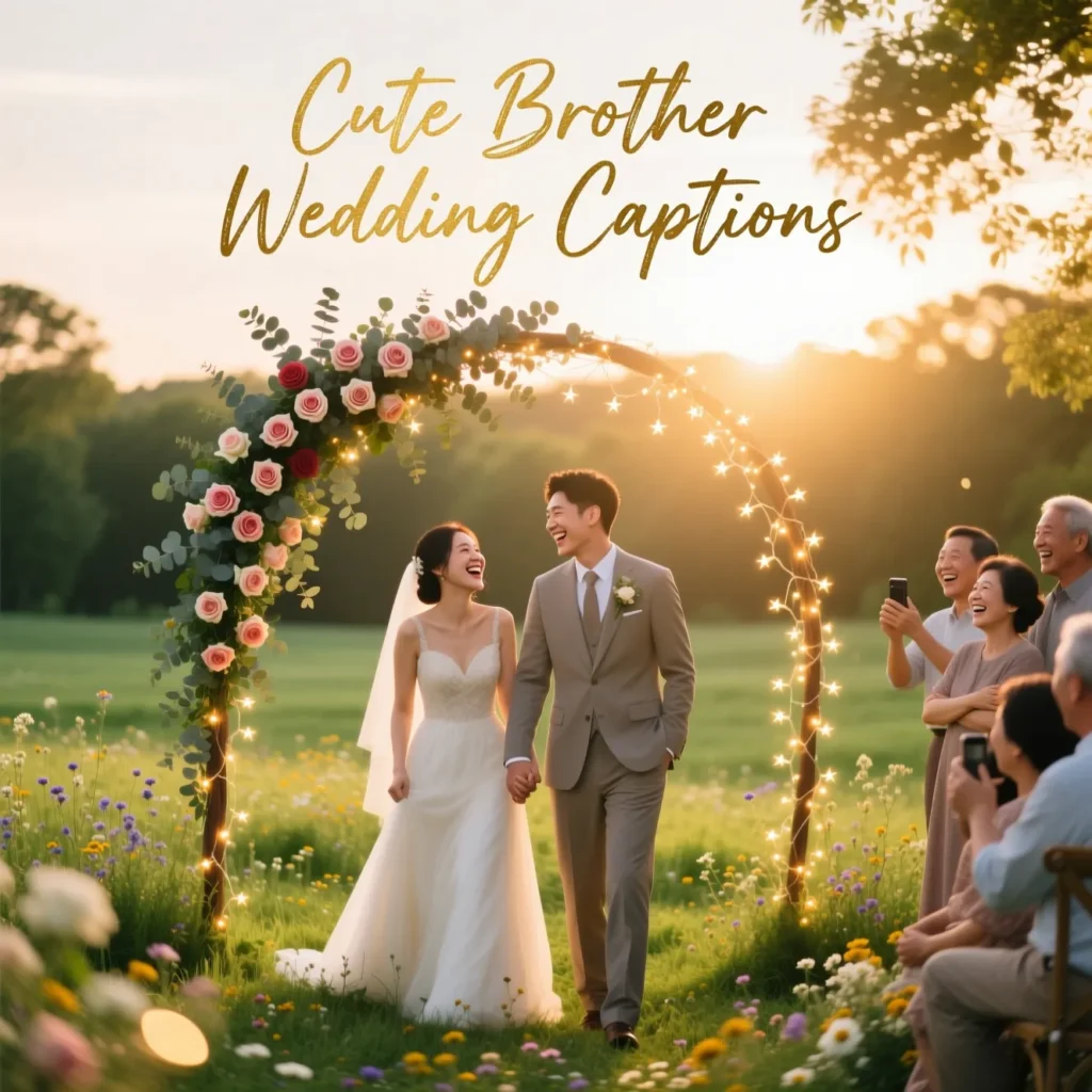 Cute Brother Wedding Captions