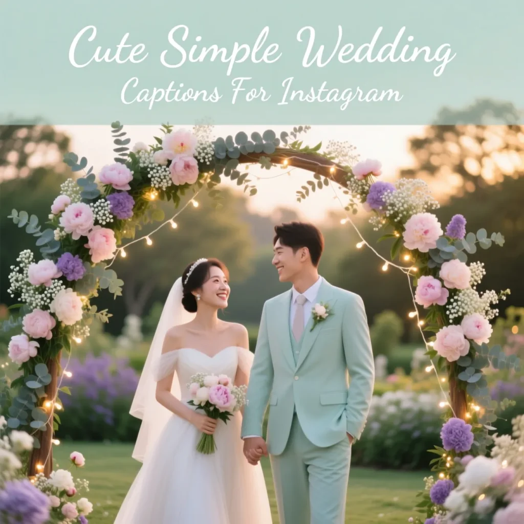 Cute Simple Wedding Captions For Instagram