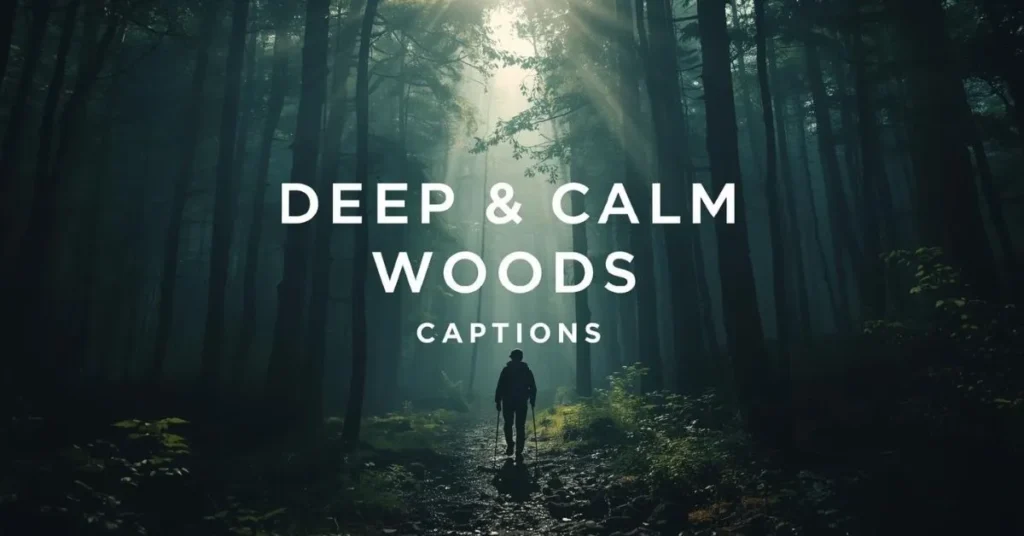 Deep & Calm Woods Captions