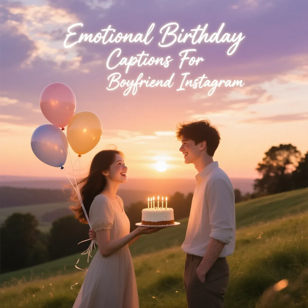 Emotional Birthday Captions For Boyfriend Instagram