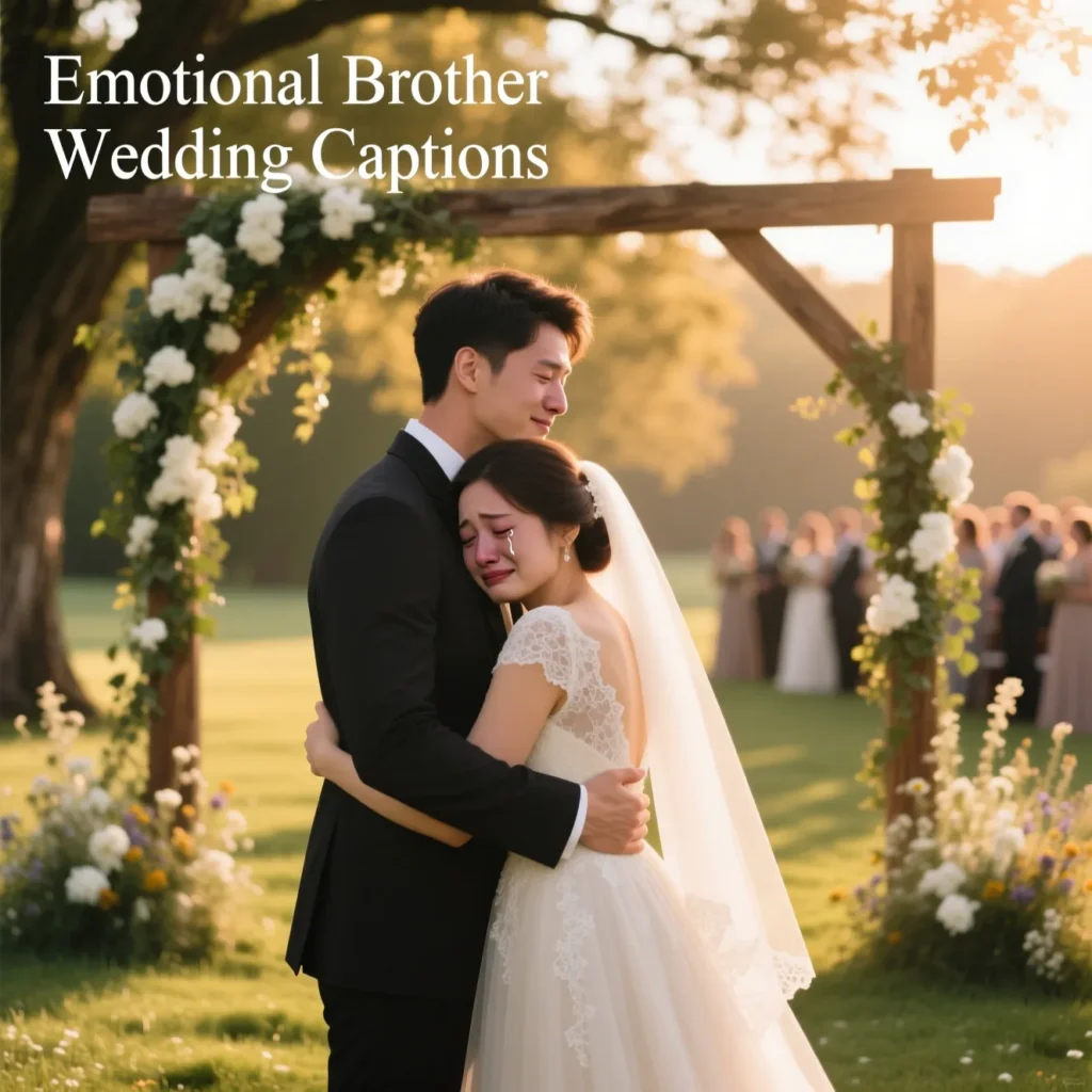 Emotional Brother Wedding Captions