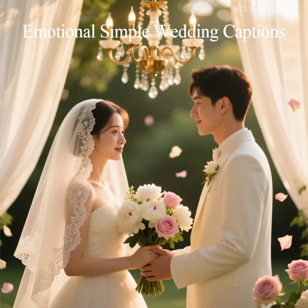 Emotional Simple Wedding Captions