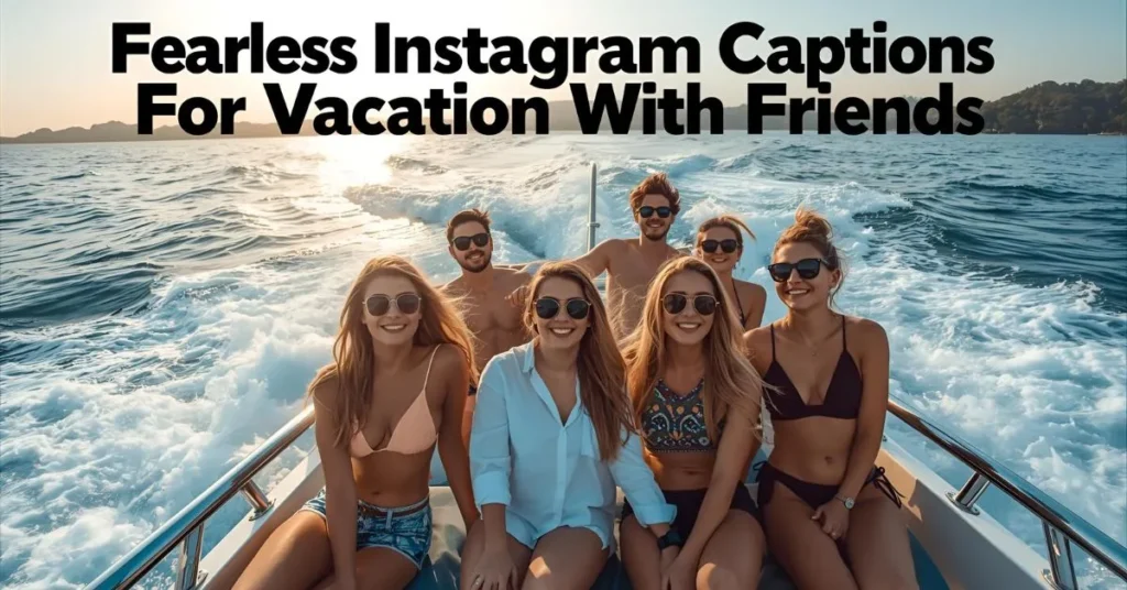 Fearless Instagram Captions For Vacation With Friends