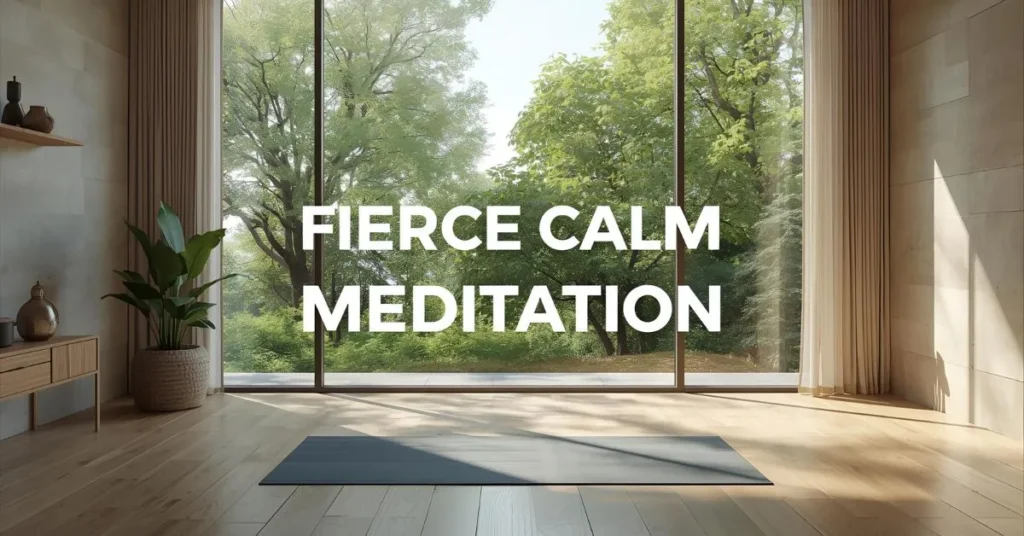 Fierce Calm Meditation Captions