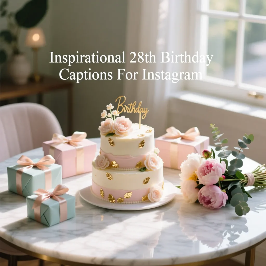 Inspirational 28th Birthday Captions For Instagram